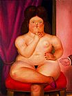 Mujer sentada 02 by Fernando Botero